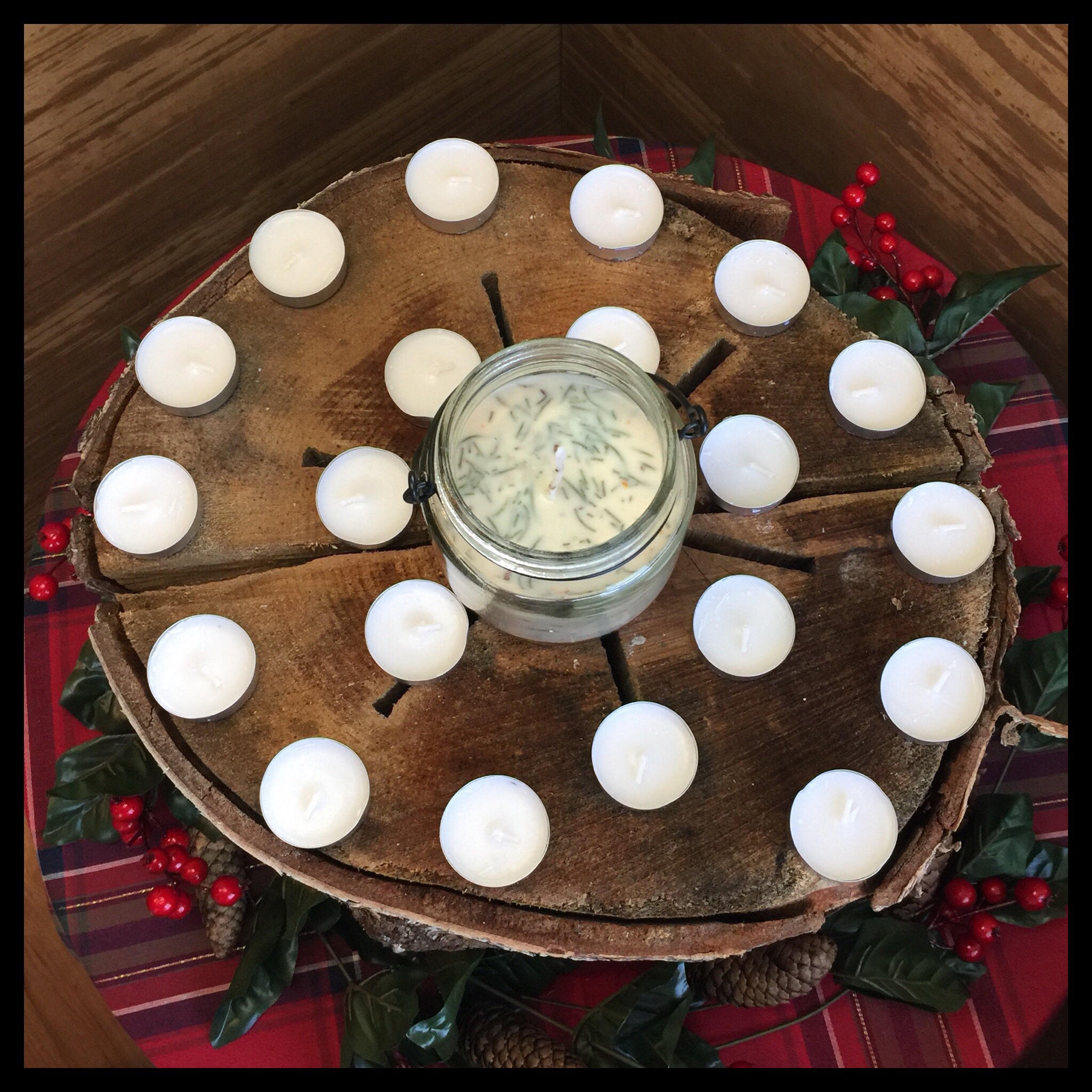Yule Countdown Log | 50 Awesome DIY Yule Decorations and Craft Ideas You Can Make for the Winter Solstice