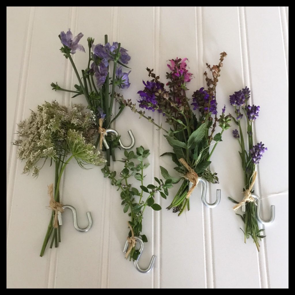 homemade sage bundles